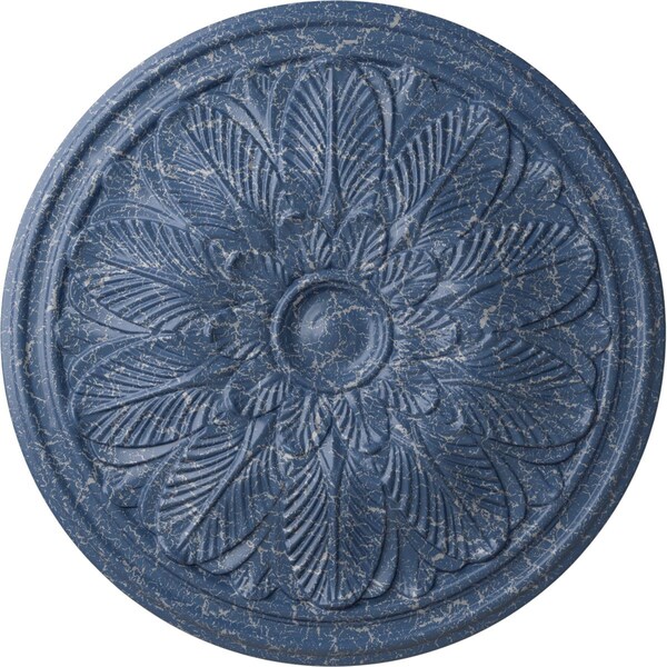 Ekena Millwork Bordeaux Ceiling Medallion (Fits Canopies up to 3 1/4"), 22 5/8"OD x 1 3/4"P, Americana Crackle CM22BOAMC - main